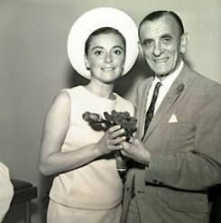 Jack Sensenbrenner welcomes Anna Maria Alberghetti during her visit to Columbus in July 1967. She was a TV, stage and film actress, starring in productions including 